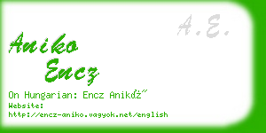 aniko encz business card